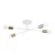 Plafonski luster CAMBRIDGE 4xE27/15W/230V mesing/bela