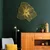 Wallity Zidni sat APS039 70, 70x70 cm, Zlatne boje