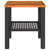 Vrtni stol crni 40x40x42 cm od poliratana i drva bagrema