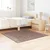 Vidaxl Antiskluzna Shaggy Preproga Rjava 120 x 120 cm PP