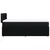 vidaXL Box spring postelja z vzmetnico črna 90x200 cm blago