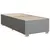VIDAXL Box spring postelja z vzmetnico svetlo siv 100x200 cm blago