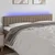 Vidaxl LED posteljno vzglavje taupe 160x5x78/88 cm blago