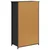 Highboard Crni hrast 62 x 32 x 106,5 cm Konstruirano drvo