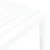 Vidaxl Vrtna miza bela 78x78x72 cm plastika