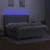 Vidaxl Box spring postelja z vzmetnico LED sv. siva 180x200 cm blago