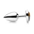 Booty Sparks Gemstones Tiger Eye Heart Anal Plug Small