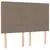 Vidaxl Box spring postelja z vzmetnico LED taupe 140x200 cm blago