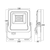 Braytron LED reflektor BRY-FLOOD-SL-50W-GRY-ZELENA-IP65