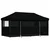Šator za zabave 292 x 580 x 315 cm Crna Oxford tkanina