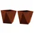 Sadilica 2 pcs Rđa 30 x 30 x 30 cm
