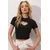 Trend Alacati Stili Ženska bluza ALC-X9572-1, Crna
