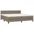 Vidaxl Box spring postelja z vzmetnico taupe 200x200 cm blago