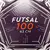 LOPTA ZA FUTSAL 100 HYBRID 63 cm - BELA