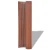 Den Dvostranska vrtna ograja PVC 90x300 cm rjava