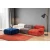 Atelier del Sofa L1 O1 1R Pouffe Doblo Ugaona garnitura, 3 Sedišta, Šarena