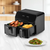 Ufesa AirFryer Storm, Bezuljna, Dupla posuda, 9L(5.5L+3.5L), 8 programa, Crna
