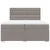 Vidaxl Box spring postelja z vzmetnico taupe 200x200 cm blago