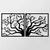 Wallity Zidna dekoracija Tree, 100x50 cm, 1.2mm, Crna