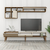 Hanah Home Milan TV TV polica, Braon-Krem