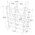 Hanah Home Polica 154,8x180x34cm Orah