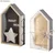 Rayher. Lesena hišica set 2 17x9x4cm+15x7,5x4cm
