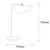 Opviq Sivani MR 844 Stona lampa, Bela