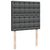 VIDAXL Box spring postelja z vzmetnico temno siva 100x200 cm blago
