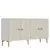 HANAH HOME Komoda Simple 150 White Travertine Gold