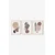 Wallity slika 3Dartsoho67, 3 dijela, 33 x 48 cm