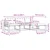 Set vanjskih sofa 4 kom. Prirodna i crna