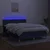 Vidaxl Box spring postelja z vzmetnico LED modra 140x190 cm blago