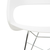 oneConcept Travolta gugalni stol, retro, sedež iz PP, breza, bela barva (DTF4-Travolta-WH)