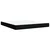 Vidaxl Box spring postelja z vzmetnico črna 180x200 cm blago