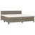Vidaxl Box spring postelja z vzmetnico taupe 200x200 cm blago