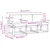 Set vanjskih sofa s jastukom 3 pcs Prirodna i antracit