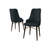 HANAH HOME Set 4 stolice Neta Anthracite Brown