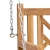 Ljulska klupa za vrt 114 x 60 x 64 cm Čvrsto teak drvo