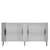 Hanah Home Konzola Nida KB150, 150x75x35 cm, Belo-srebrne boje