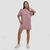 GymBeam Majica haljina Agile Woodrose