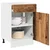 Vidaxl Spodnja omarica s predalom “Lyon” starinski les 50x46x81,5cm