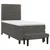 Vidaxl Box spring postelja z vzmetnico temno siv 90x190 cm žamet