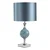Där Lighting ELS4223 - Stona lampa ELSA 1xE27/40W/230V plava/sjajni hrom