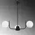 Opviq Luster Antler-13767, 53cm, IP20, Belo-crni