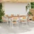Vrtna stolica 8 pcs Smeđa 56 x 54,5 x 87 cm Čvrsto teak drvo