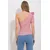 Trend Alacati Stili Ženska bluza kratkih rukava ALC-X11799, Roze