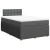 Vidaxl Box spring postelja z vzmetnico temno siva 120x190 cm blago