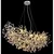 Globo 64138H3S - Luster na sajli QUEENA 10xE14/40W/230V srebrna