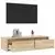 TV ormarić s LED svjetlima boja hrasta sonome 100X35,5x25 cm