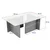 Hanah Home Klub sto Vetrino, 105x65x40cm, Crni